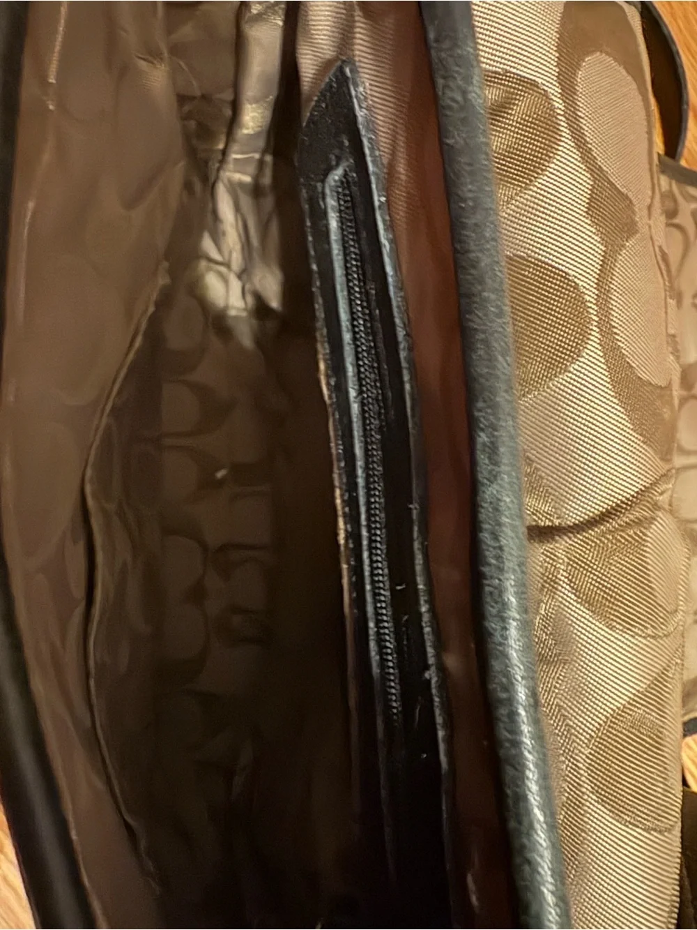 Coach Black Leather Messenger Crossbody Bag